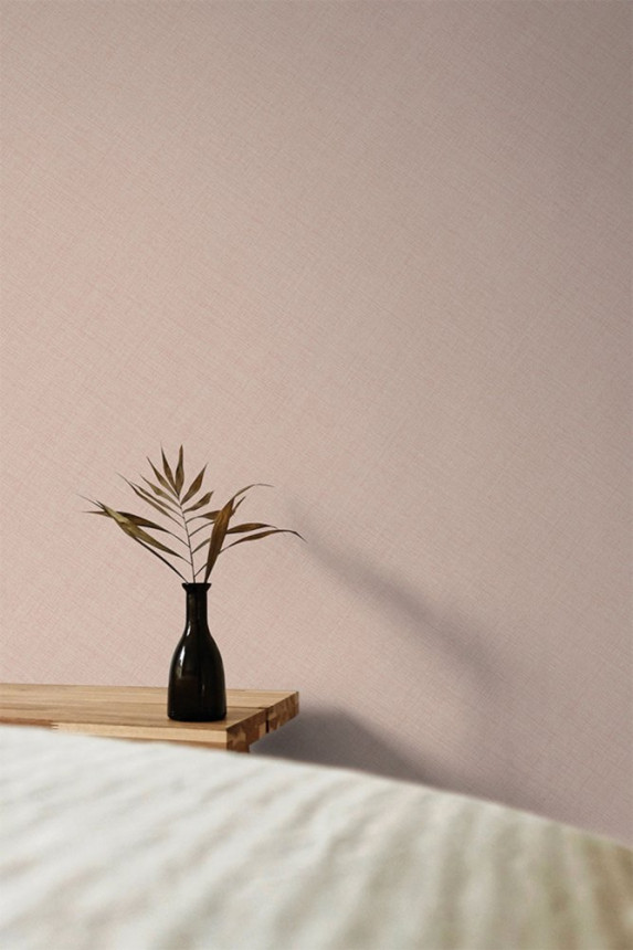 Růžová vliesová tapeta na zeď, imitace látky MN1005, Maison, Grandeco