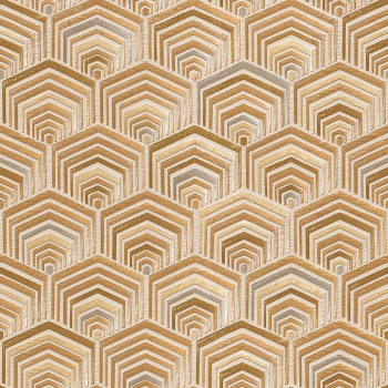 Geometrická tapeta vliesová s vinylovým povrchem DE120043, Wallstitch, Design ID