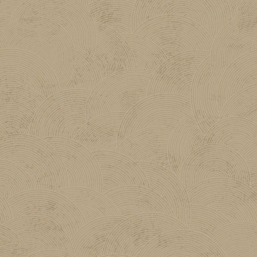 Luxusní béžovo-zlatá vliesová tapeta s obloučky WL220663, Wll-for 2, Vavex 