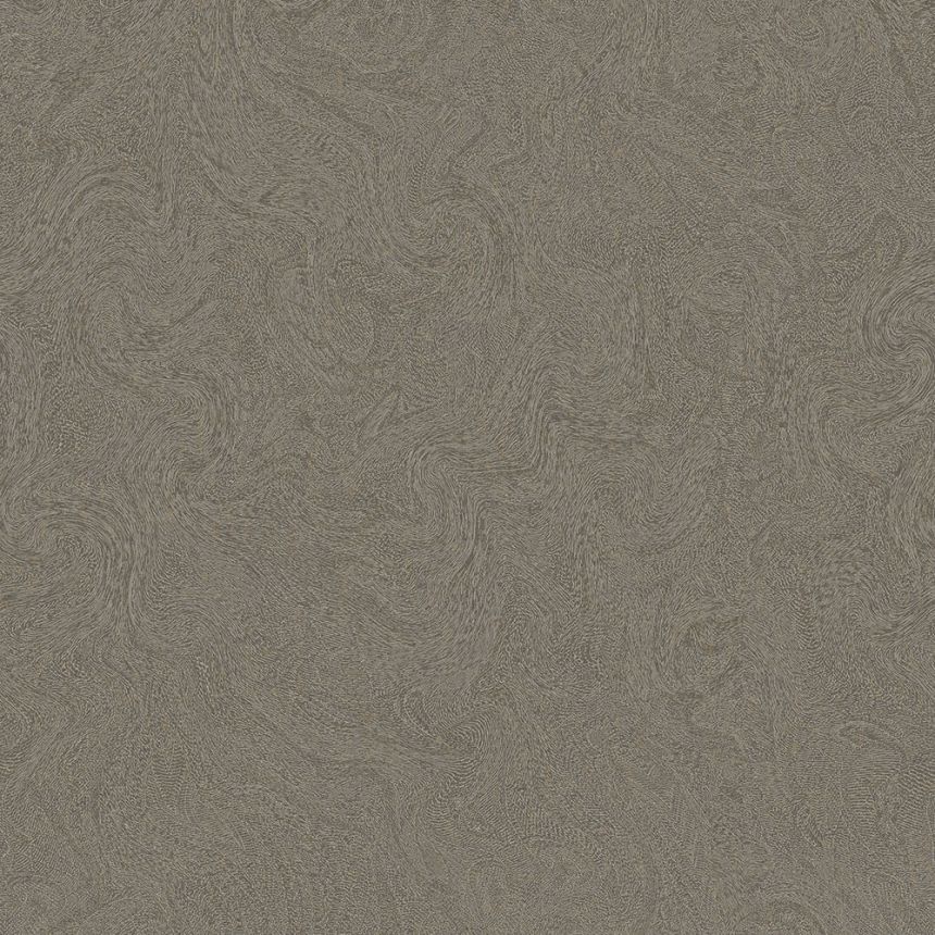Luxusní šedo-zlatá vliesová tapeta s vlnkami WL220553, Wll-for 2, Vavex 