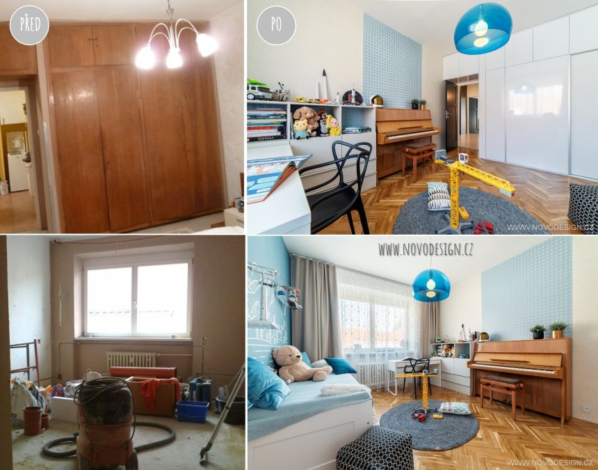 Obrázek - Realizace pokojíčku pro malého chlapečka s tapetou z kolekce Script