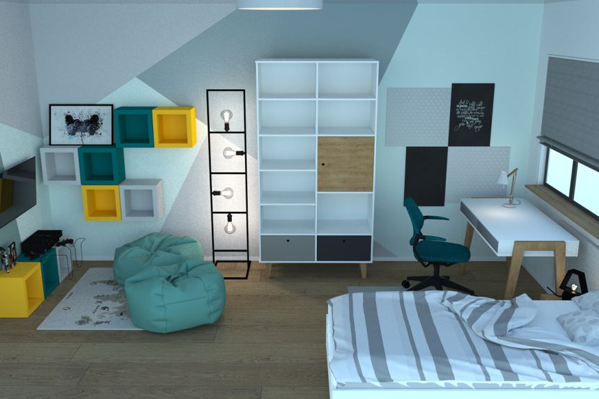 Obrázek - Vizualizace s obrazovou tapetou mapy světa