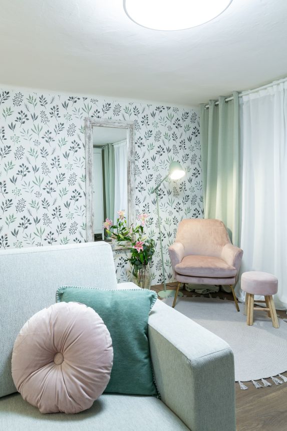 Obrázek - Realizace ložnice s tapetou z kolekce Scandi Cool