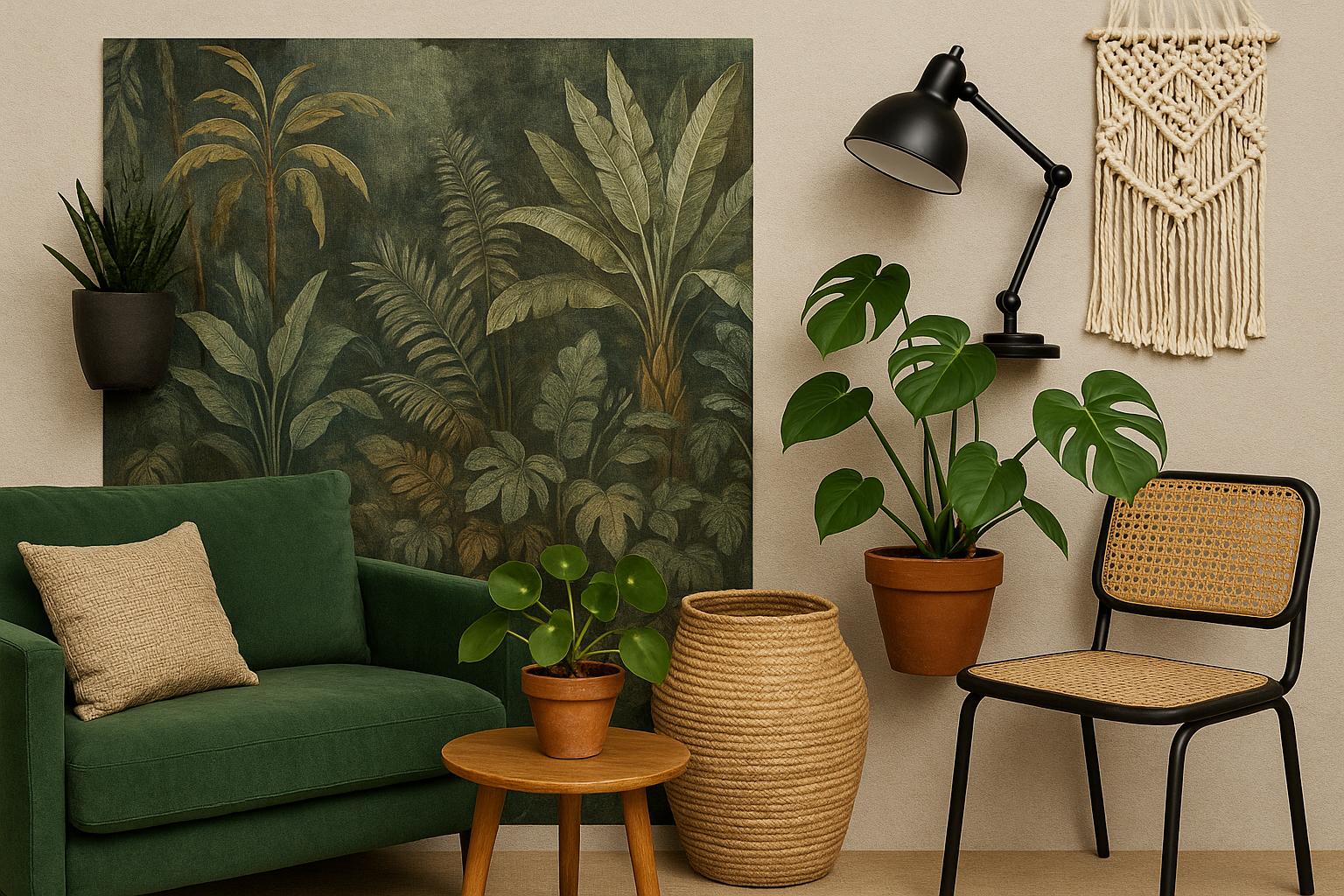 městská džungle moodboard