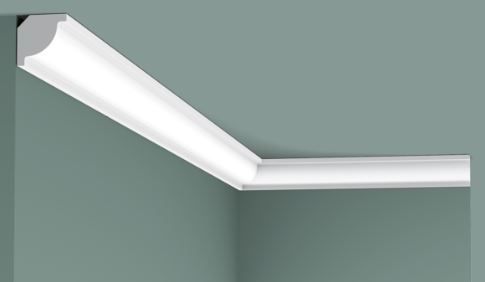 Stropní a podlahová lišta 200 x 2 x 2 cm CX132, Duropolymer, Orac Decor