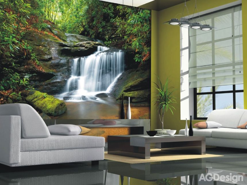 Vliesová fototapeta na zeď-vodopád, příroda- FTNS 2450, 360 x 270 cm, AG Design