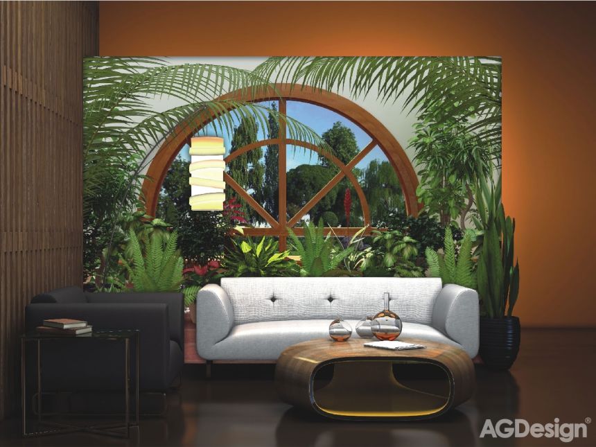 Vliesová fototapeta na zeď- FTNS 2457, Zimní zahrada, 360 x 270 cm, AG Design