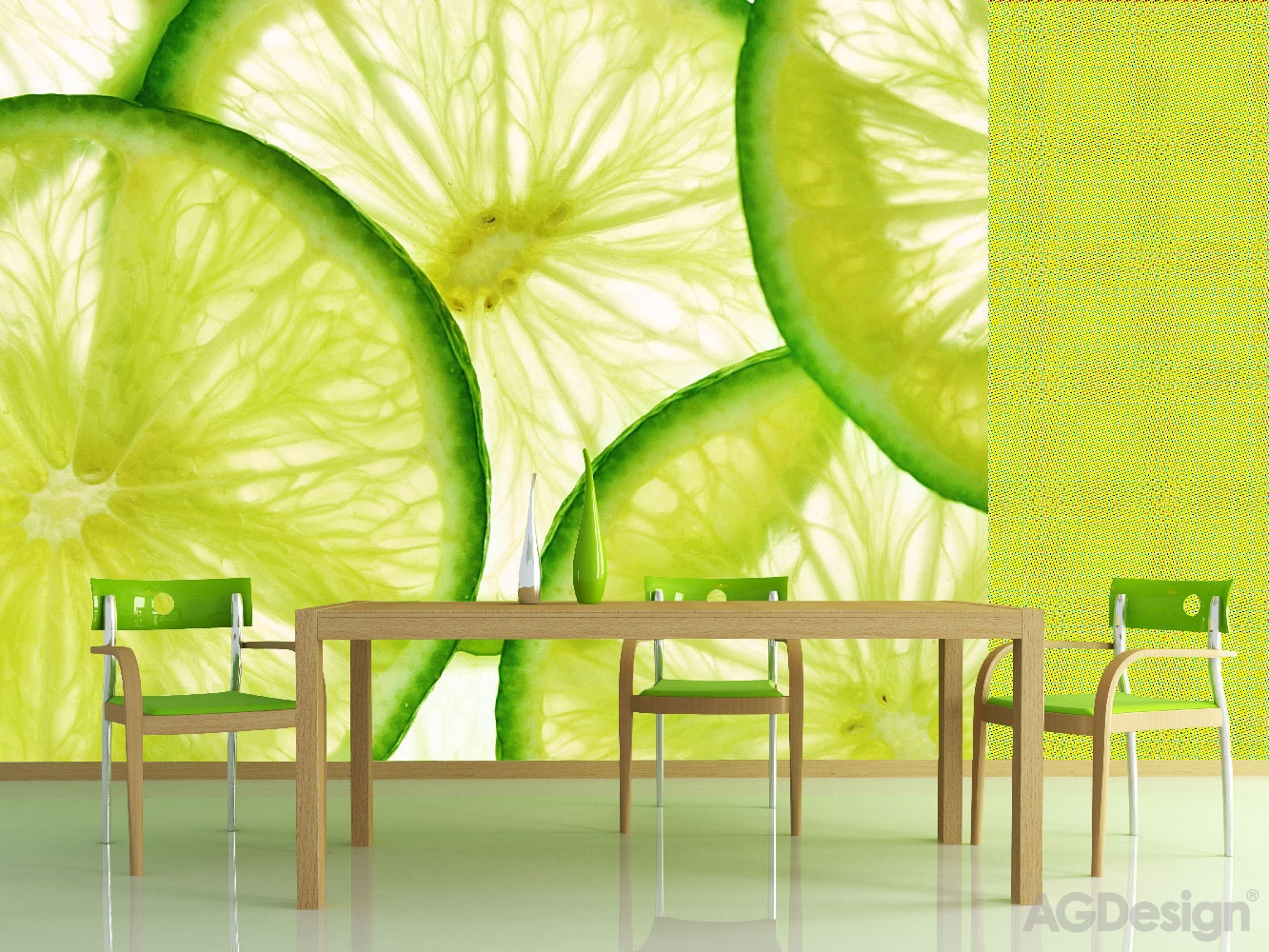Vliesová obrazová tapeta / fototapeta FTN XXL 0440, Limetky, 360 x 270 cm, AG Design