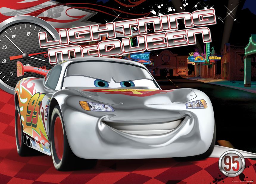 Dětská vliesová fototapeta na zeď - FTDN M 5244, Disney, Cars, Auta, 155 x 110 cm, AG Design