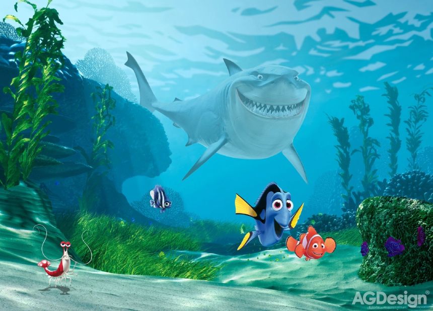 Dětská vliesová fototapeta na zeď - FTDN M 5230, Disney, Hledá se Nemo, 155 x 110 cm, AG Design