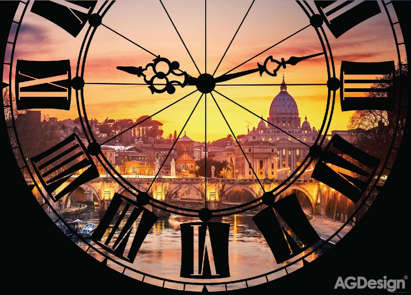 Fototapeta na zeď FTN M 2651, Hodiny, 155 x 110 cm, AG Design