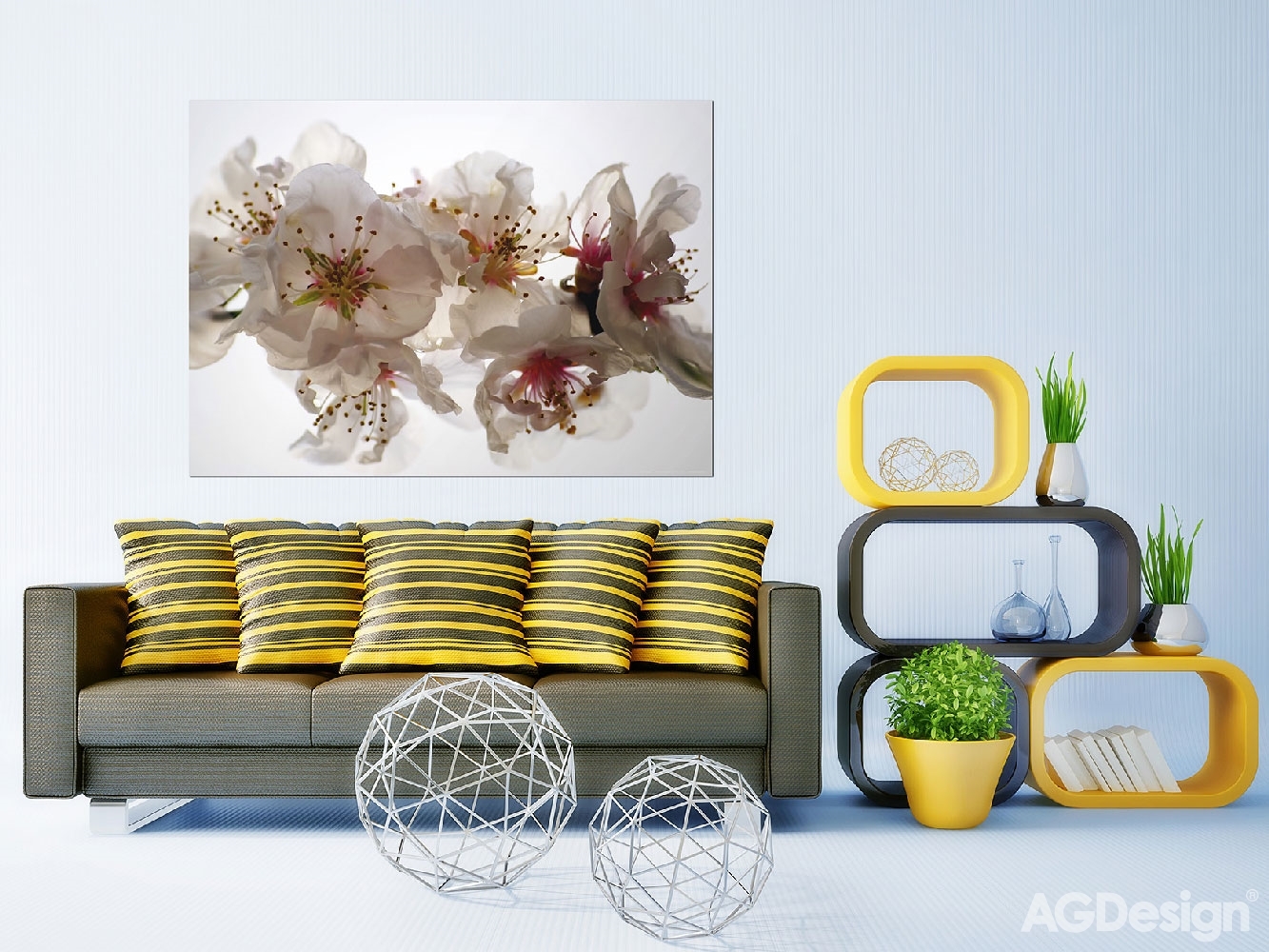 Fototapeta na zeď FTN M 2654, Rozkvetlá větvička, 155 x 110 cm, AG Design