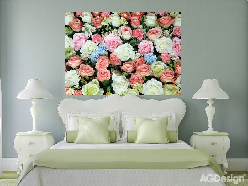 Fototapeta na zeď FTN M 2653, Barevné růže, 160 x 110 cm, AG Design 
