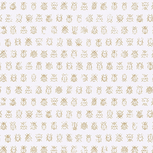 Krémová vliesová tapeta se zlatými brouky 375030, Pip Studio 4, Eijffinger