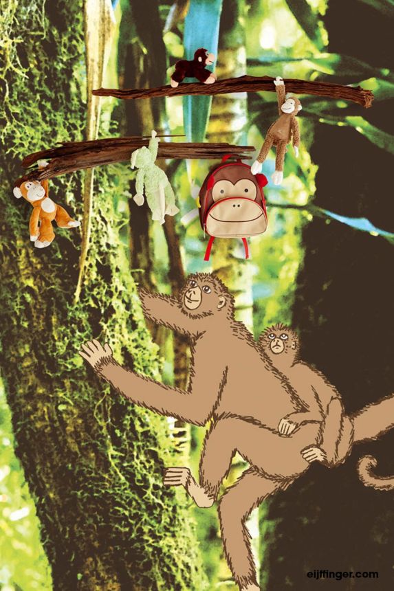 Fototapeta na zeď -   Opice v pralese 364155, Wallpower Junior, Eijffinger