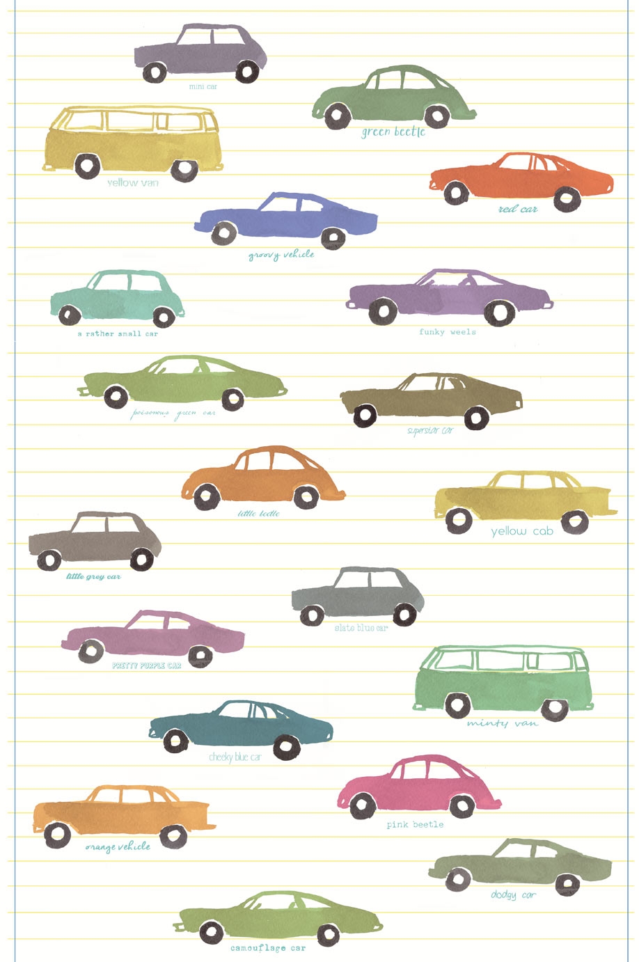 Obrazová tapeta vliesová Autíčka 364157, Wallpower Junior, Eijffinger