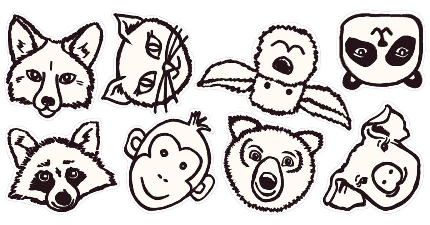 Samolepicí dekorace Zvířátka 864002, Wallpower Junior, Eijffinger