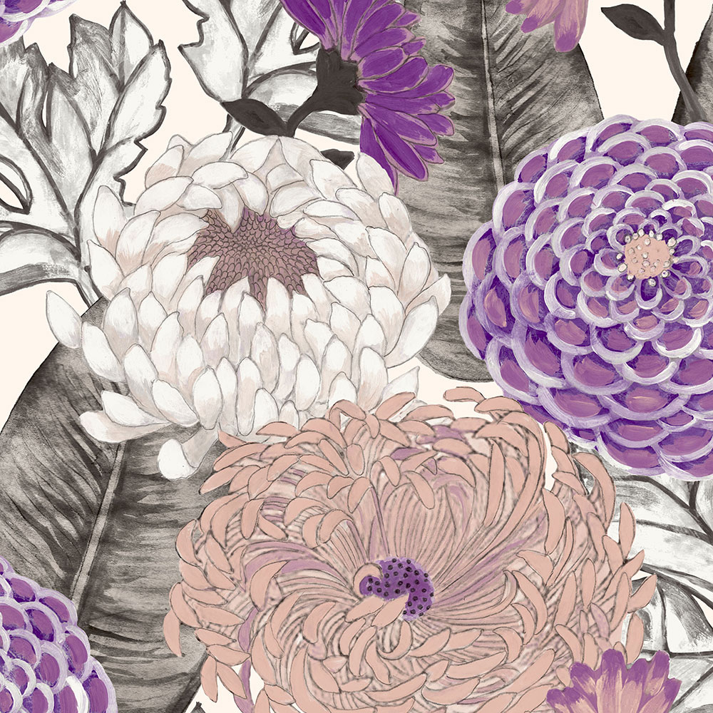 Květinová vliesová tapeta s vinylem BR24033, Breeze, Decoprint