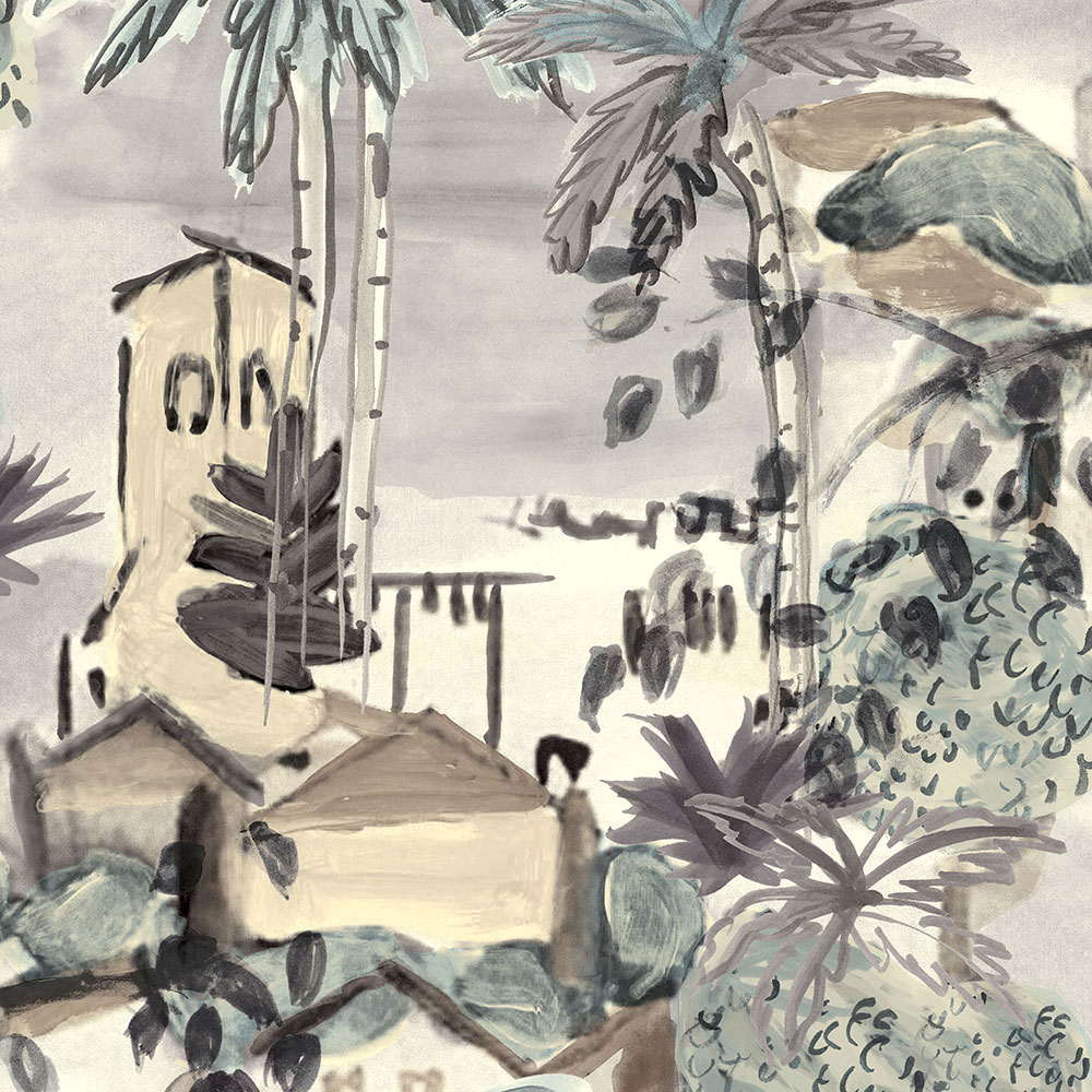 Vliesová tapeta Moře, palmy, Riviéra BR24041, Breeze, Decoprint