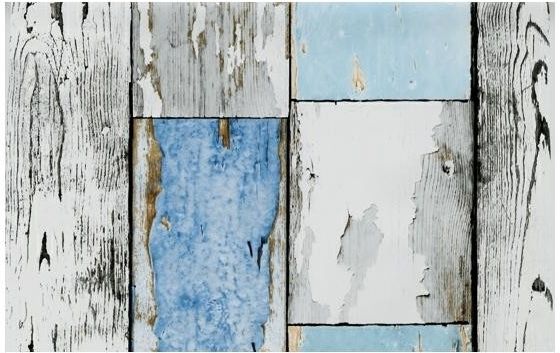 Samolepící fólie / samolepící tapeta Gekkofix 12878 , Dřevo, Šedo-modrá palubka dřevo,  šíře 45cm