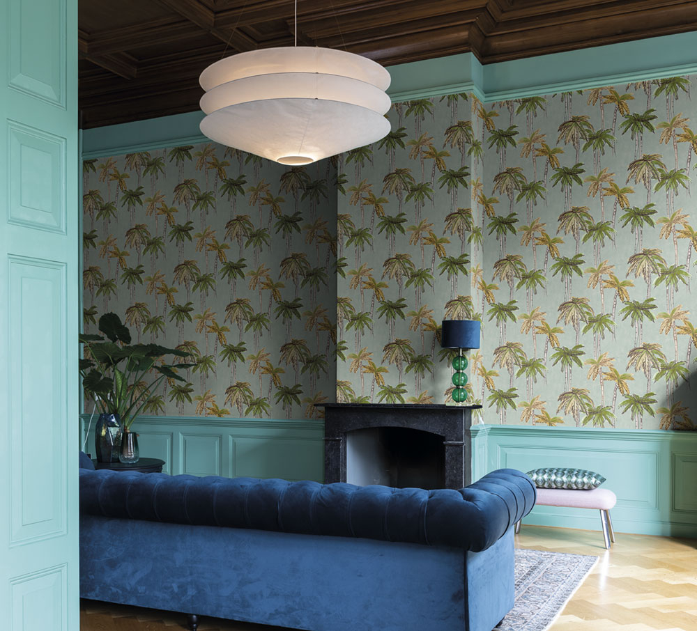 Vliesová tapeta s vinylovým povrchem, Palmy BR24060, Breeze, Decoprint