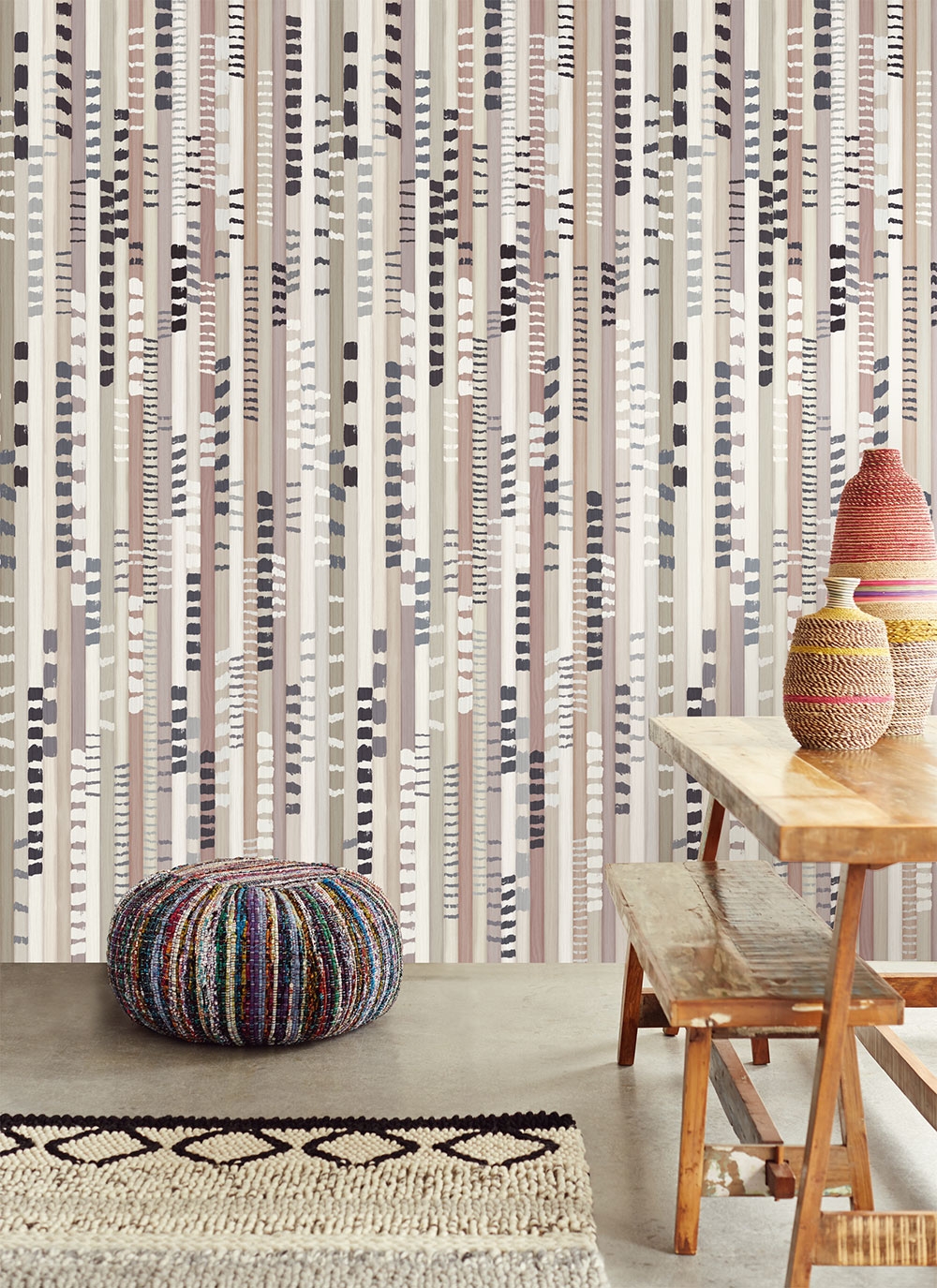 Vliesový tapetový panel 377214, 93x280cm, Stripes+, Eijffinger