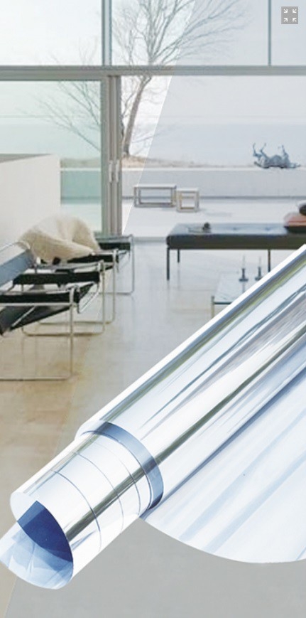 Protisluneční transparentní samolepící folie 10256, 75 cm x 2 m