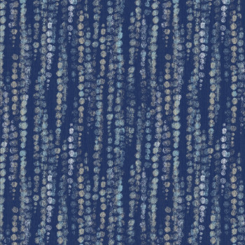 Modrá vliesová tapeta s puntíky 386573, Enso, Eijffinger