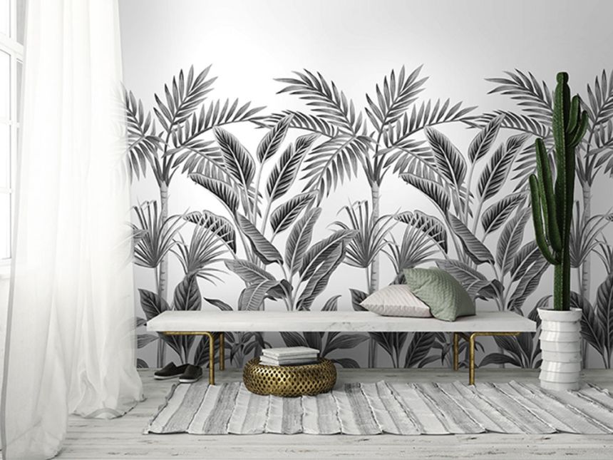 Vliesová fototapeta na zeď - Tropické listy, palmy A40801, 159 x 280 cm, One roll, Murals, Grandeco
