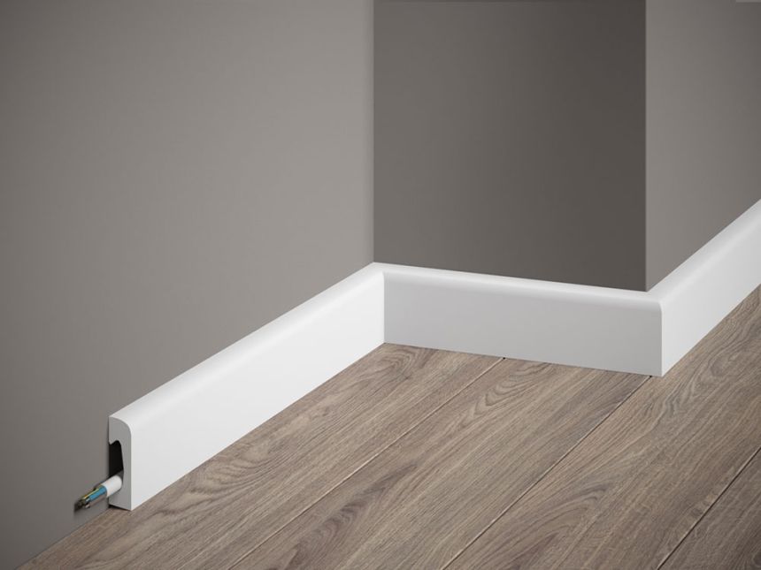 Podlahová lišta standardní MD004, 200 x 1,5 x 4,9 cm, Mardom
