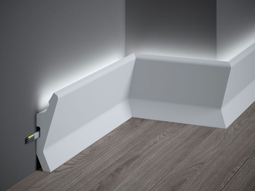 Podlahová LED osvětlovací lišta Premium QL014P, 200 x 4 x 13 cm, Mardom 