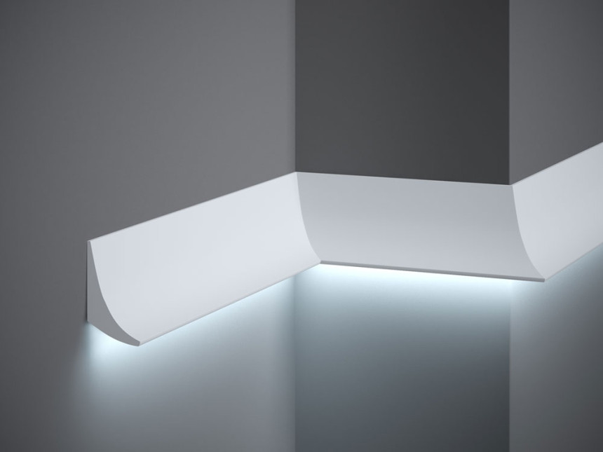 Nástěnná LED osvětlovací lišta QL006, 200 x 4,2 x 7 cm, Mardom