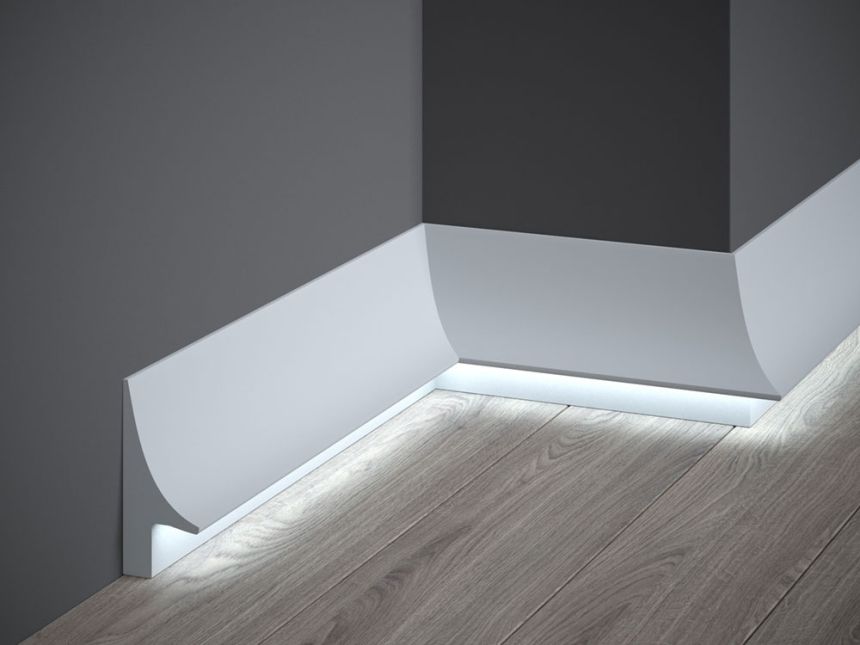 Podlahová LED osvětlovací lišta QL007, 200 x 4 x 9,3 cm, Mardom