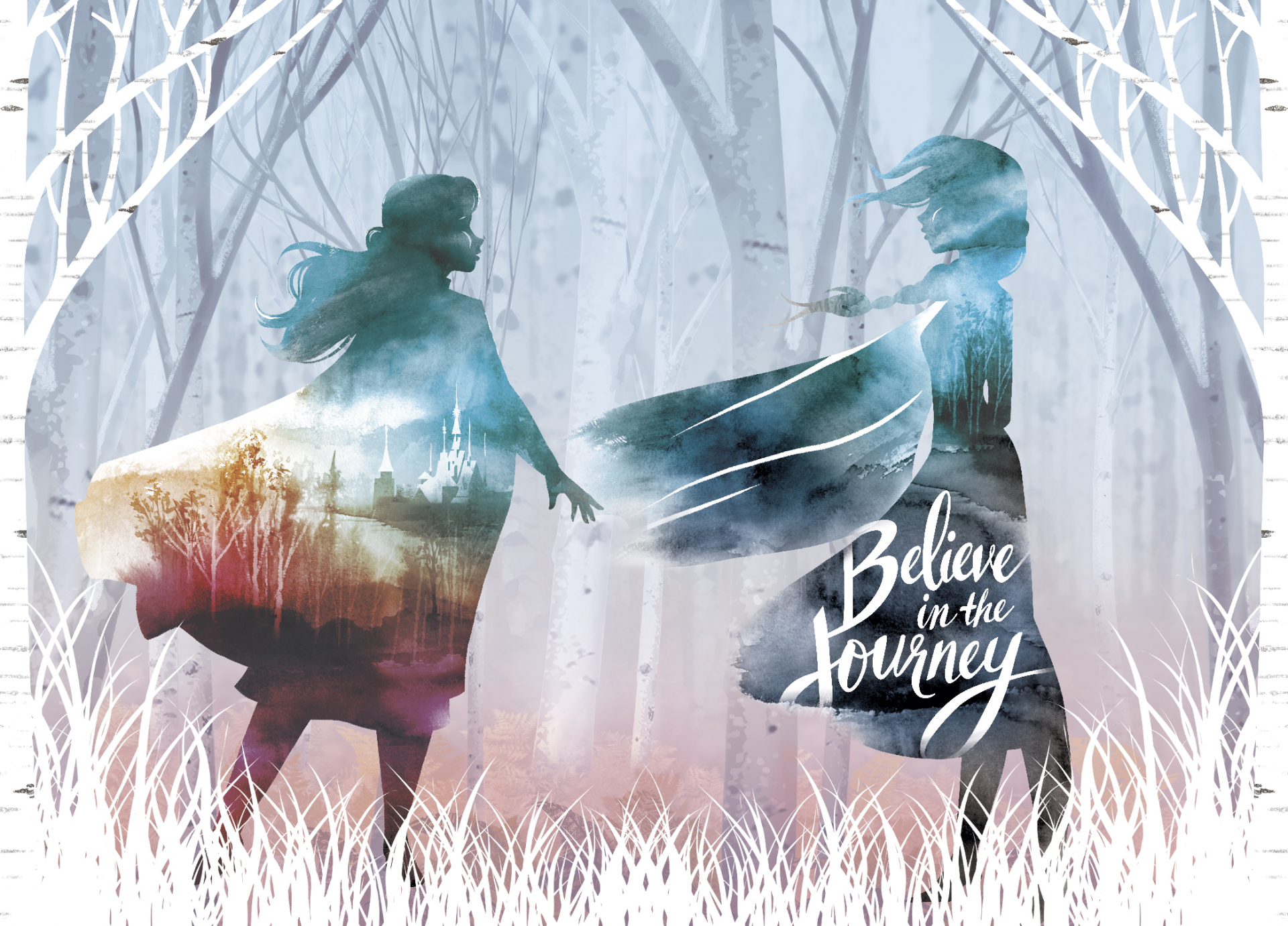 Dětská vliesová fototapeta na zeď - FTDN M 5262, Disney, Ledové království, 155 x 110 cm, AG Design