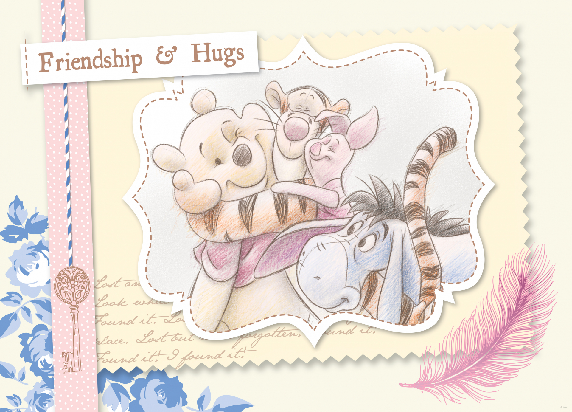 Dětská vliesová fototapeta na zeď - FTDN M 5265, Disney, Medvídek Pů, 155 x 110 cm, AG Design