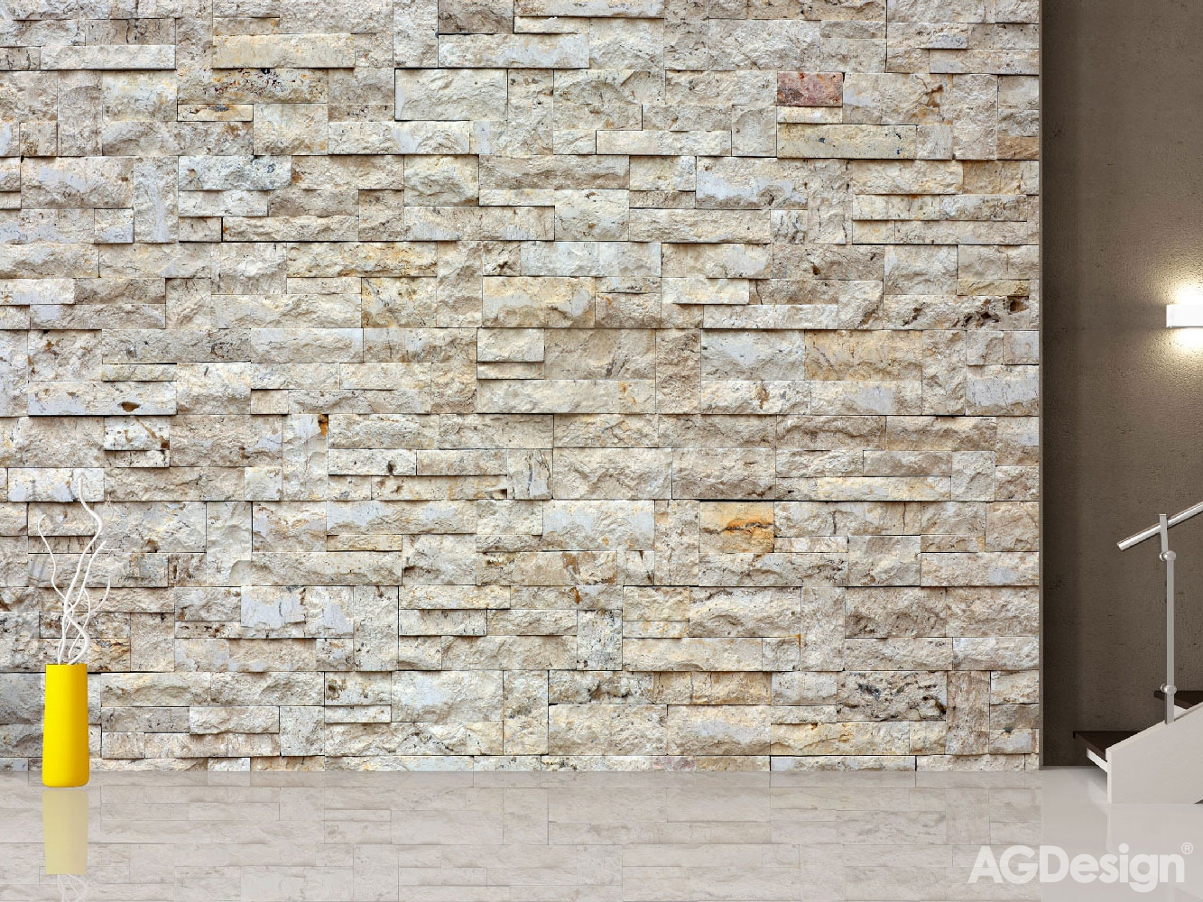 Vliesová fototapeta na zeď FTN XXL 2412, Kámen, Kamenná stěna, 360 x 270 cm, AG Design