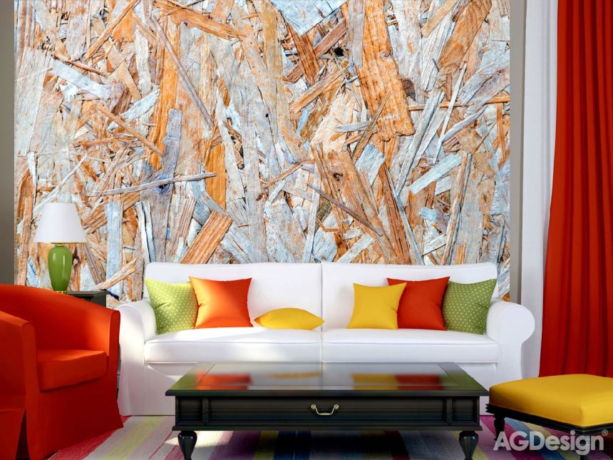 Vliesová fototapeta na zeď - FTN XXL 2431, OSB desky, 360 x 270 cm, AG Design