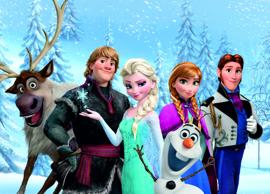 Dětská vliesová fototapeta na zeď - FTDN M 5260, Disney, Ledové království, 155 x 110 cm, AG Design