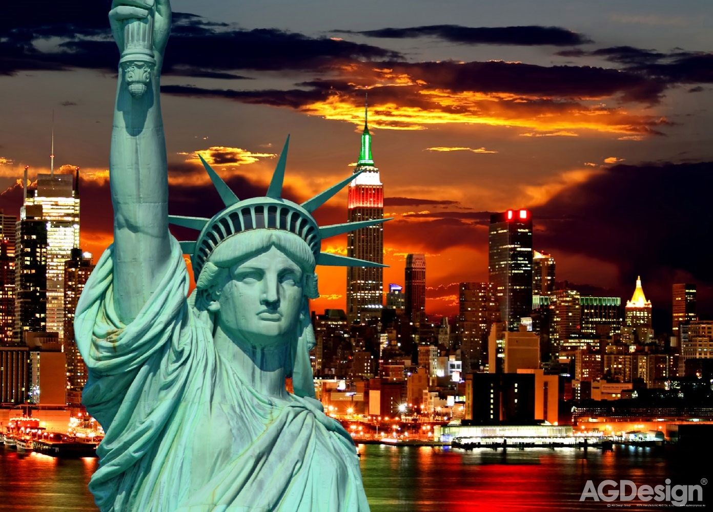 Fototapeta na zeď FTN M 2612, Socha Svobody, 155 x 110 cm, AG Design