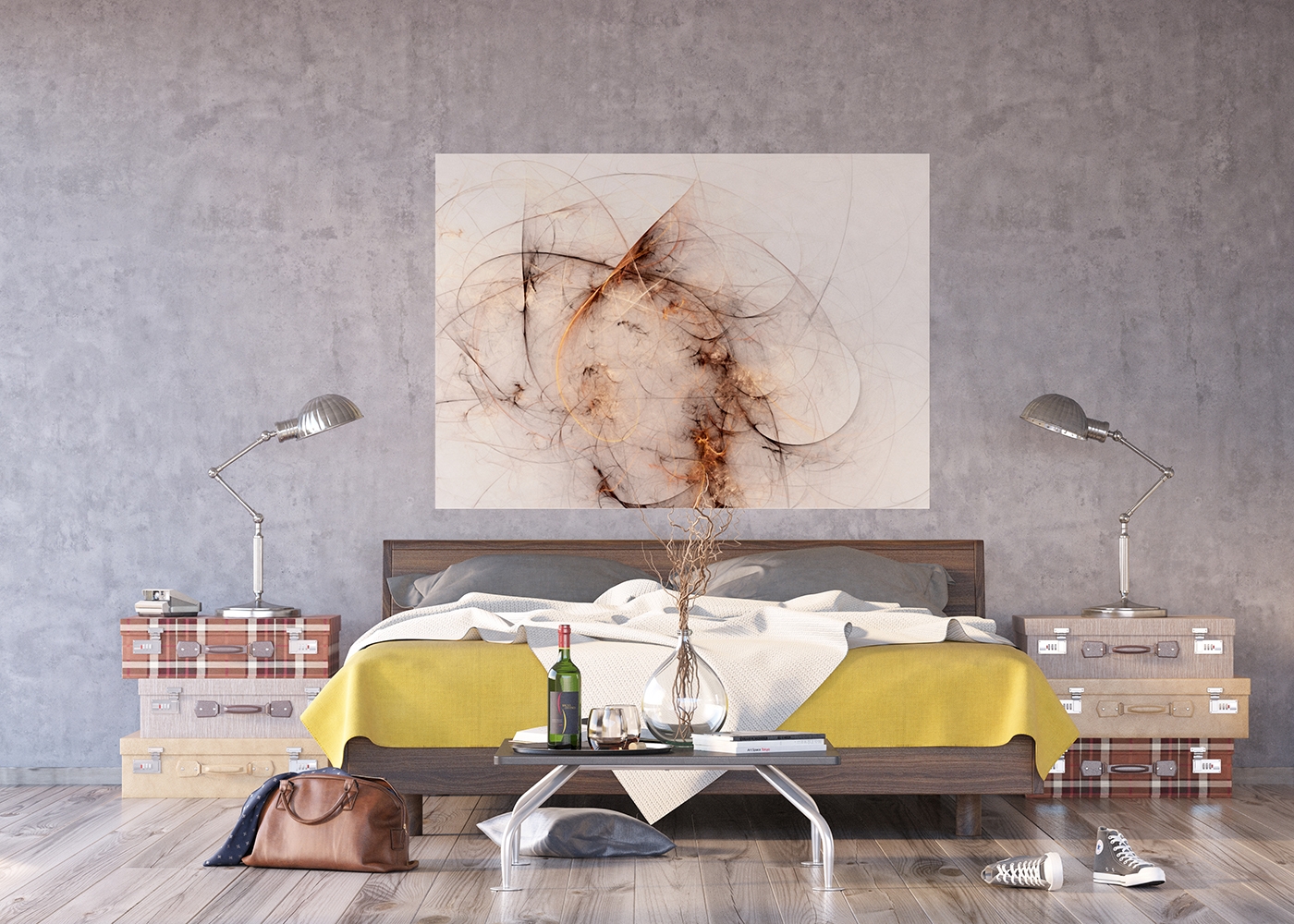 Fototapeta na zeď -  FTN M 2688, Brown Abstract, 155 x 110 cm, AG Design