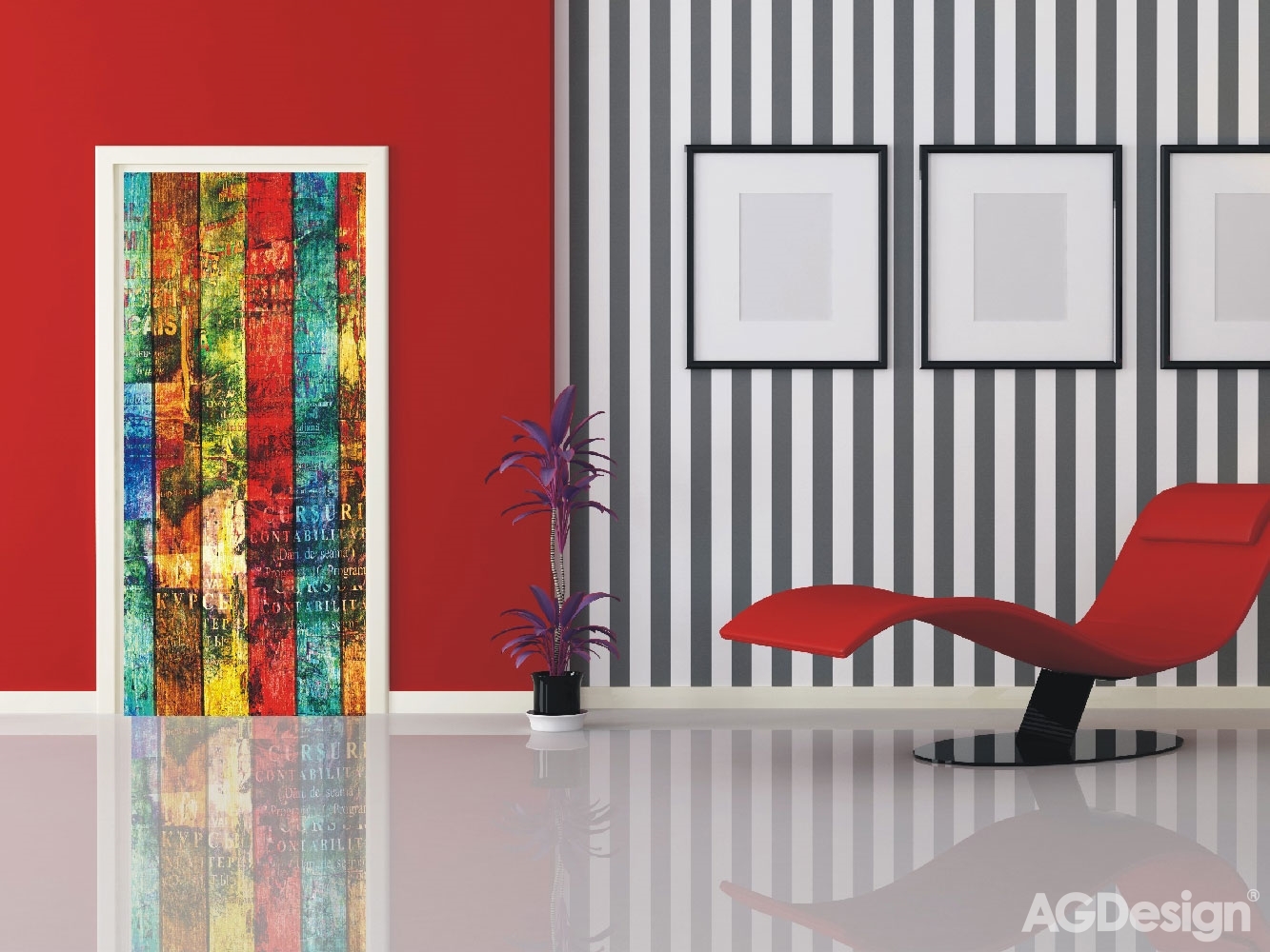 Fototapeta na zeď FTN V 2880, Palubky, 90 x 202 cm, AG Design