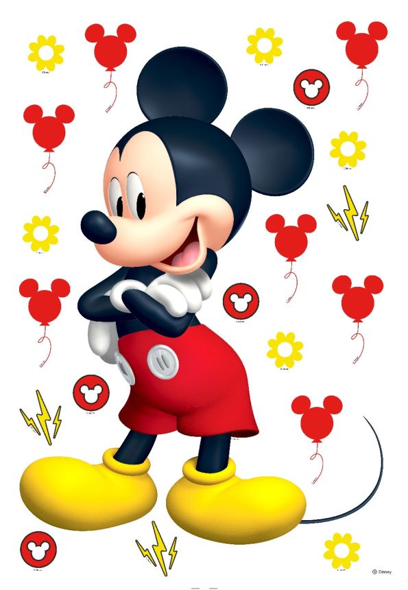 Dětská samolepka na zeď DK 1725, Disney, Mickey, AG Design