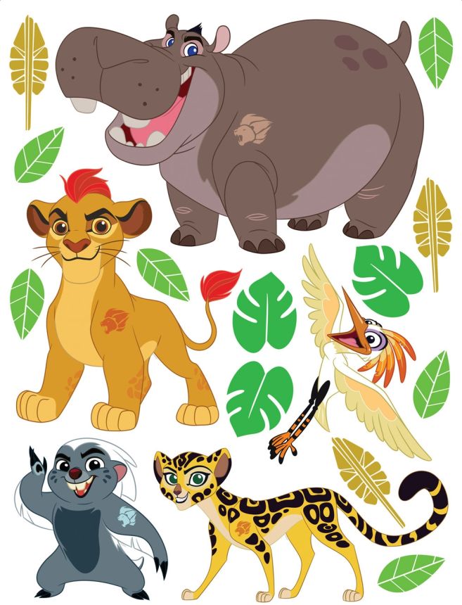 Dětská samolepka na zeď DK 2301, Disney, Lion Guard, AG Design
