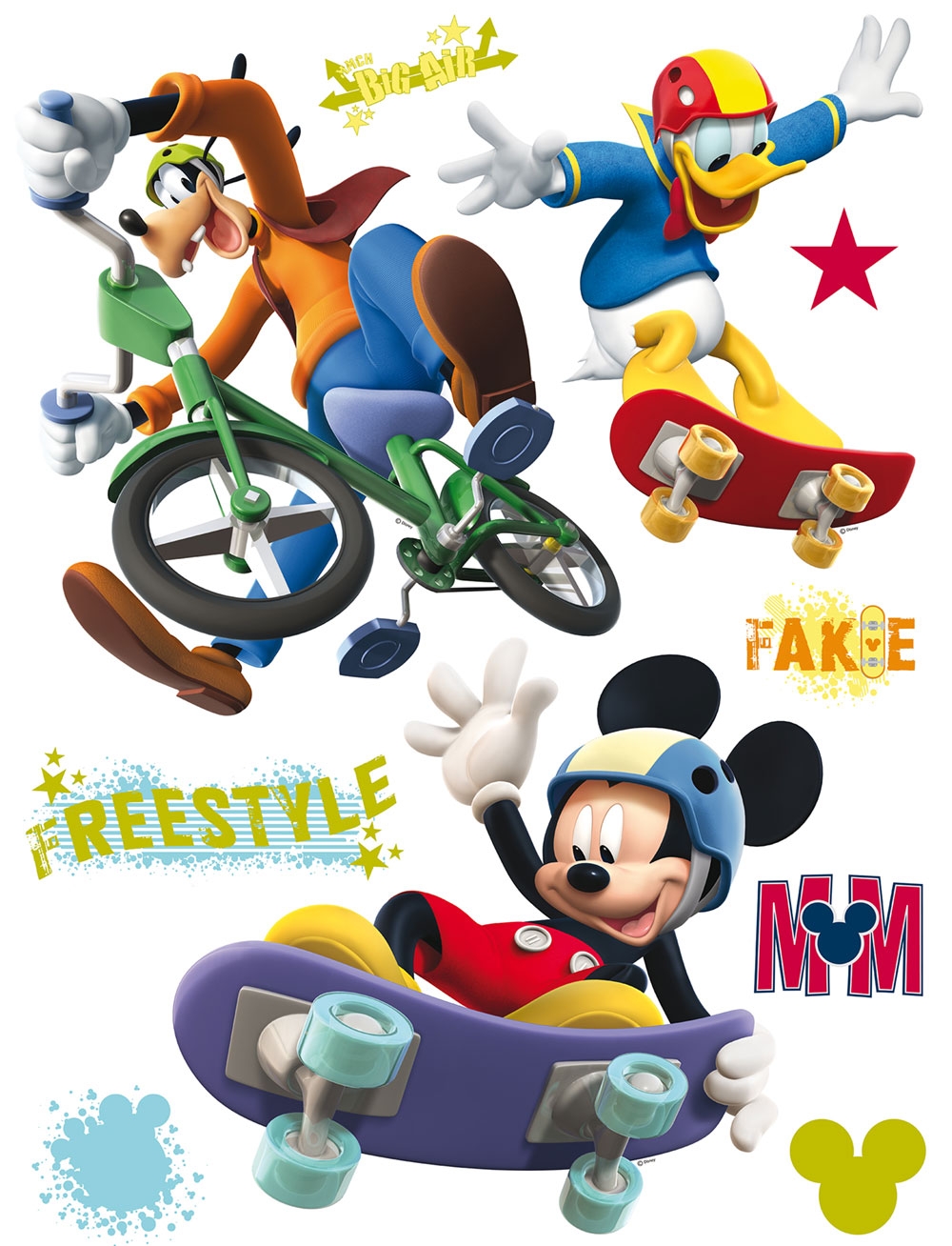 Samolepka na zeď DK 855, Disney Mickey Freestyle, AG Design
