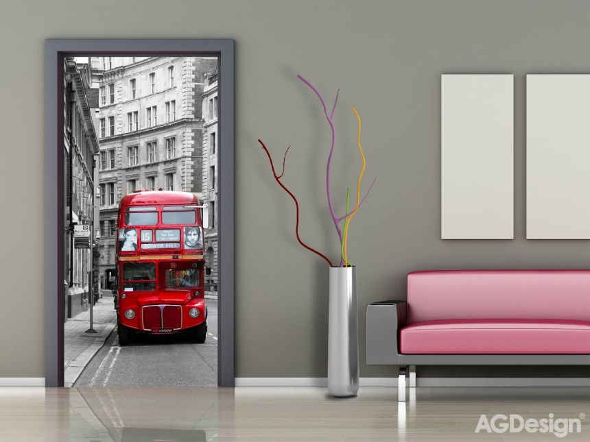 Fototapeta na zeď -  FTN V 2898, Londýnský autobus, 90 x 202 cm, AG Design