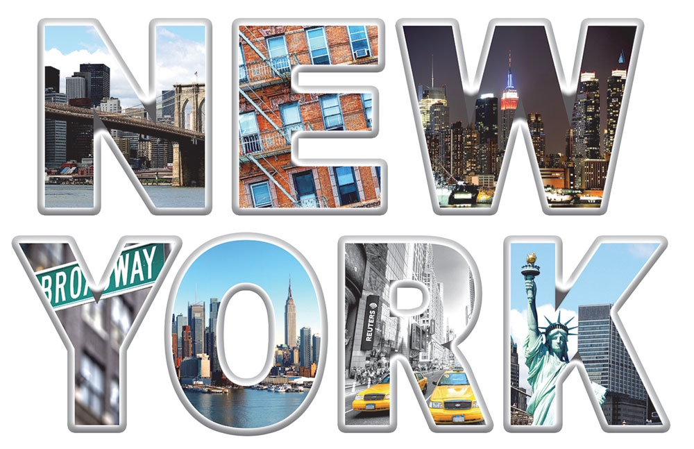 Samolepka / samolepící dekorace na zeď SM 3431, New York, AG Design