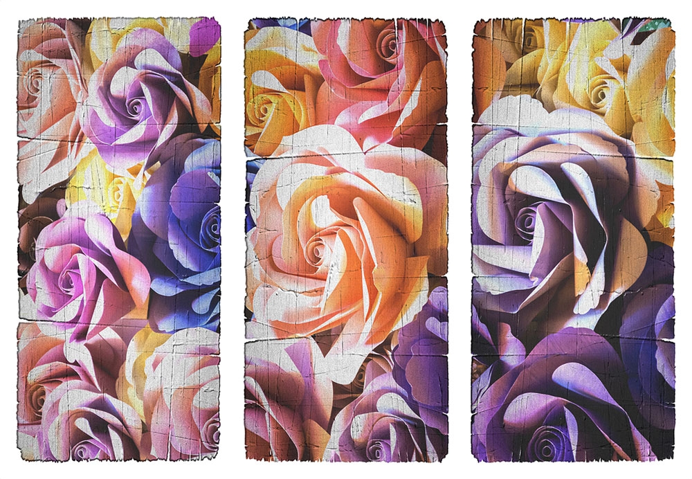 Samolepka / samolepící dekorace na zeď SM 3441, Růže, AG Design