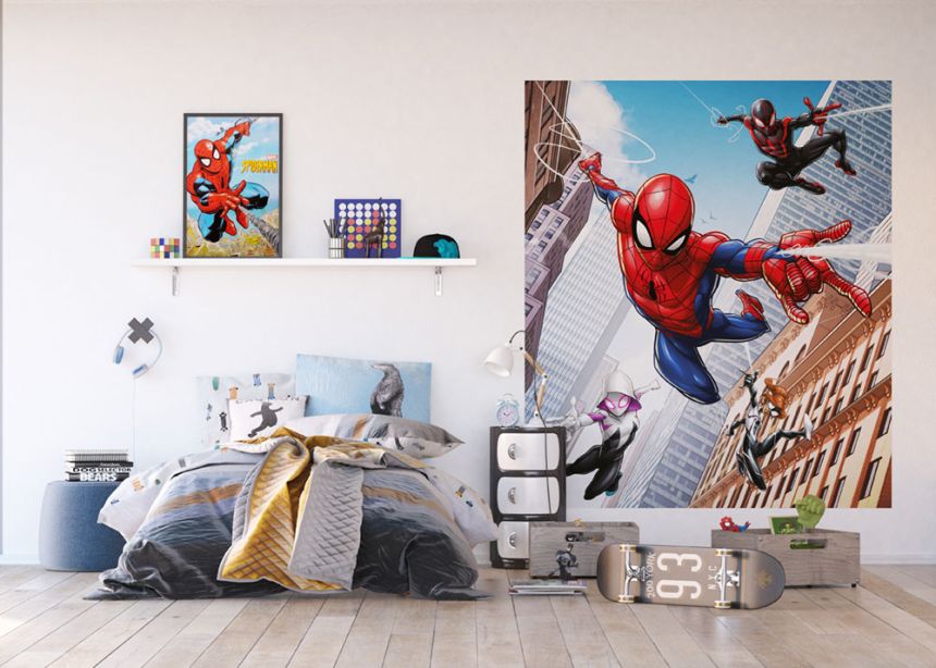 Vliesová fototapeta pro kluky FTDN XL 5153, Marvel, Spiderman, 180 x 202 cm, AG Design 
