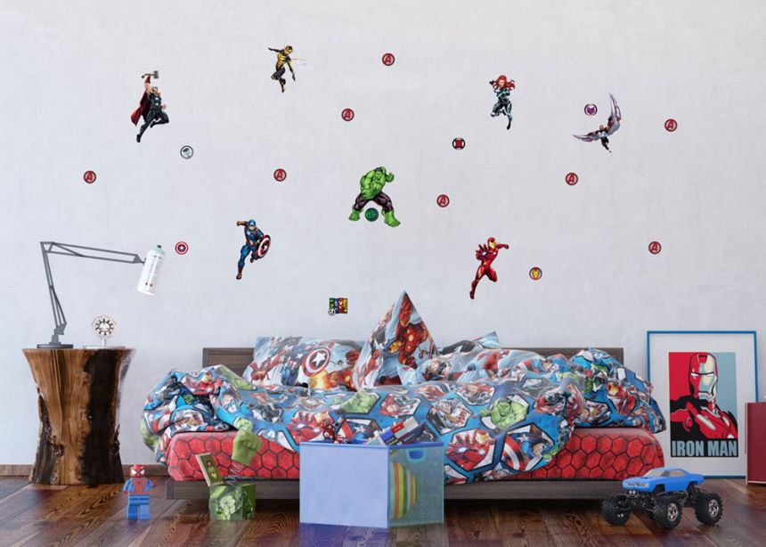 Samolepící dekorace DKM 1739, Marvel, Avengers, 42,5 x 65 cm, AG Design