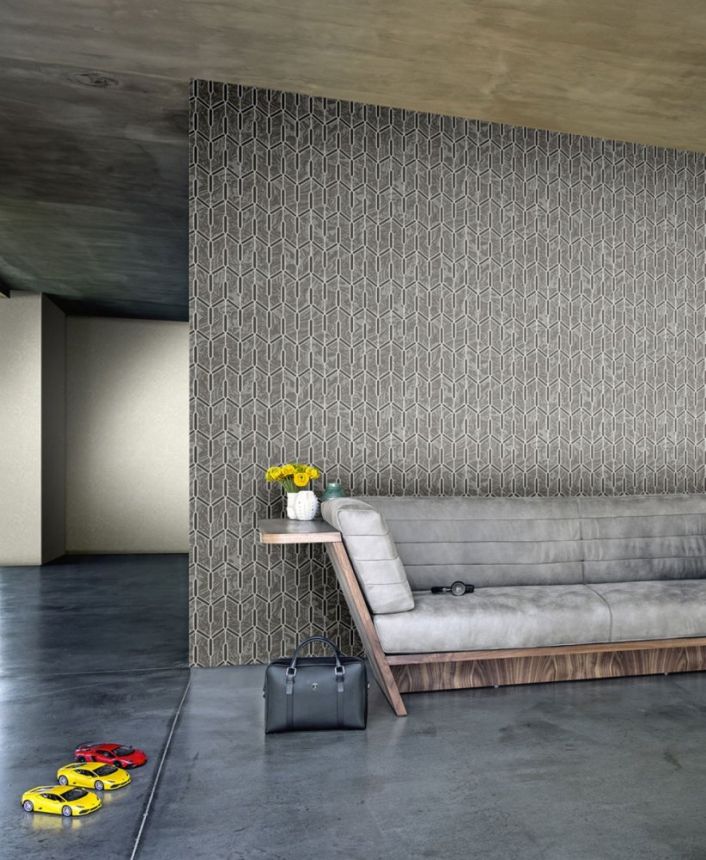 Geometrický vzor - luxusní vliesová tapeta s vinylovým povrchem, Z44835, Automobili Lamborghini, Zambaiti Parati